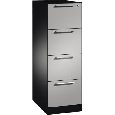 C+P Hängeregistratur-Schrank Asisto A4 1bhg sgr/wsalu