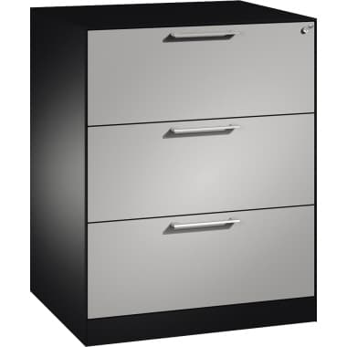 C+P Hängeregistratur-Schrank Asisto A4 2bhg sgr/wsalu