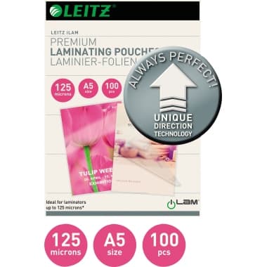 Leitz Laminierfolie UDT DIN A5 125mic 100 St.