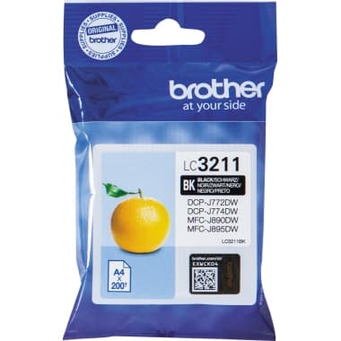 Brother Tintenpatrone LC3211BK sw