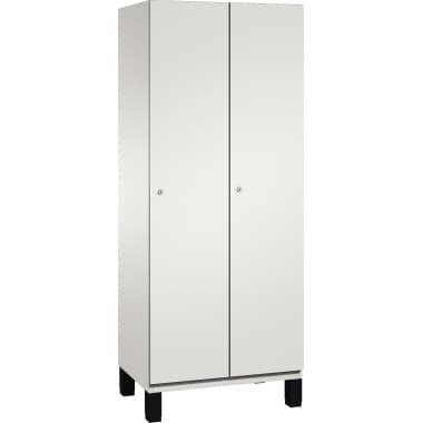 C+P Umkleidespind Füße 2Abteile B800mm lgr/lgr