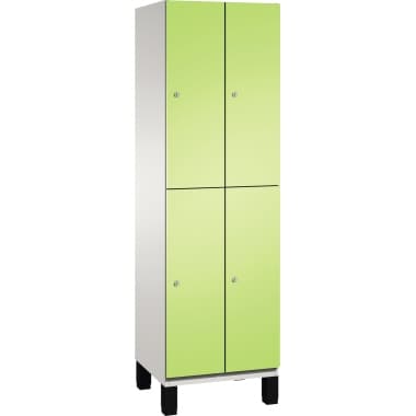 C+P Doppelstockspind Füße 4Fächer B600mm lgr/cgn