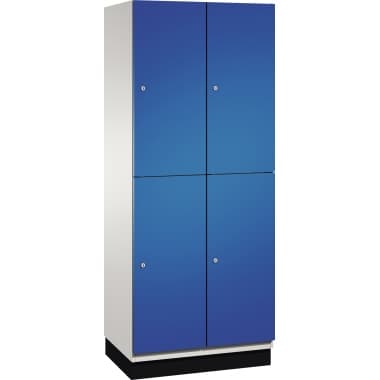 C+P Doppelstockspind Sockel 4Fächer B800mm lgr/ebl