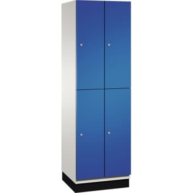 C+P Doppelstockspind Sockel 4Fächer B600mm lgr/ebl