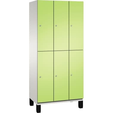 C+P Doppelstockspind Füße 6Fächer B900mm lgr/cgn