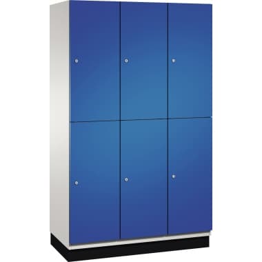 C+P Doppelstockspind Sockel 6Fächer B1200mm lgr/ebl