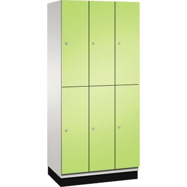 C+P Doppelstockspind Sockel 6Fächer B900mm lgr/cgn