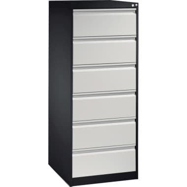 C+P Karteischrank Acurado A5quer 6Sch. sgr/lgr