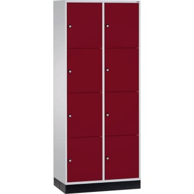 C+P Schließf.schrank 8Fächer 1950x820x500mm lgr/rrt