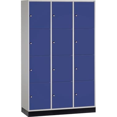 C+P Schließf.schrank 12Fä 1950x1220x500 lgr/ebl
