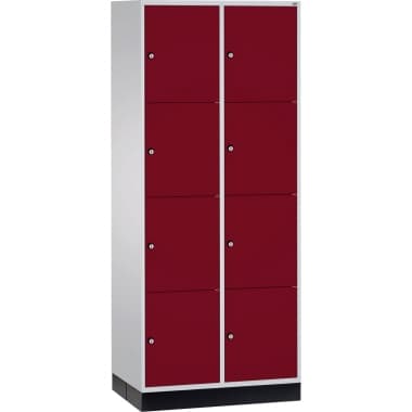 C+P Schließf.schrank 8Fächer 1950x820x600mm lgr/rrt