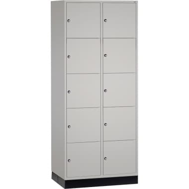 C+P Schließf.schrank 10Fä 1950x820x600 lgr/lgr