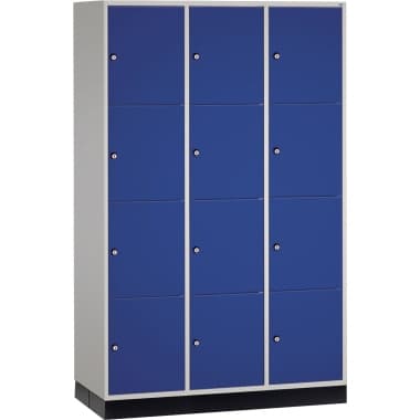 C+P Schließf.schrank 12Fä 1950x1220x600 lgr/ebl