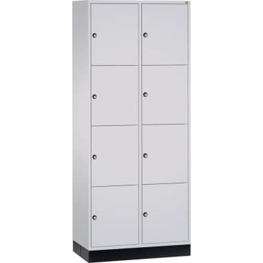C+P Schließf.schrank 8Fächer 1950x820x500mm lgr/lgr