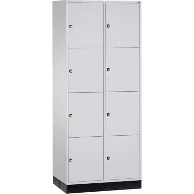 C+P Schließf.schrank 8Fächer 1950x820x600mm lgr/lgr