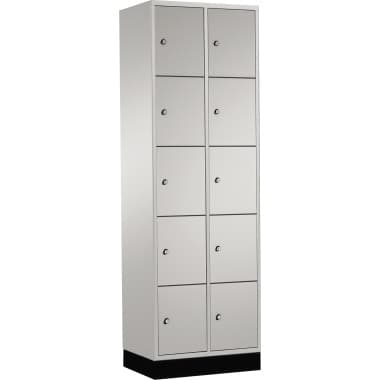 C+P Schließf.schrank 10Fä 1950x620x500 lgr/lgr