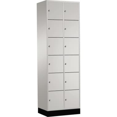 C+P Schließf.schrank 12Fächer 1950x620mm lgr/lgr