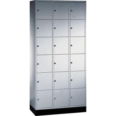 C+P Schließf.schrank 8670301 18Fächer 1950x920x500mm lgr