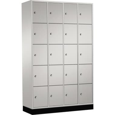 C+P Schließf.schrank 20Fächer 1950x1220x500mm lgr