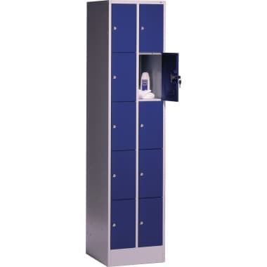 C+P Schließf.schrank 10Fä 1950x620x500 lgr/ebl