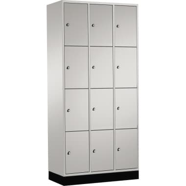 C+P Schließf.schrank 12Fächer 1950x920x500mm lgr