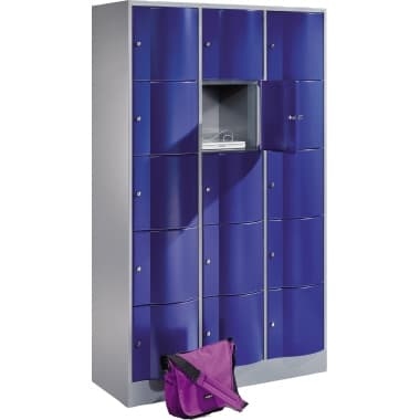 C+P Schließf.schrank 15Fä 1950x1150x540 lgr