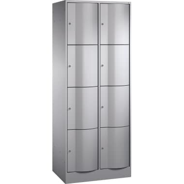 C+P Schließf.schrank 8Fächer 1950x770x540mm wsalu/wsalu