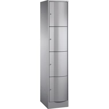 C+P Schließf.schrank 4Fächer 1950x396x540mm wsalu/wsalu