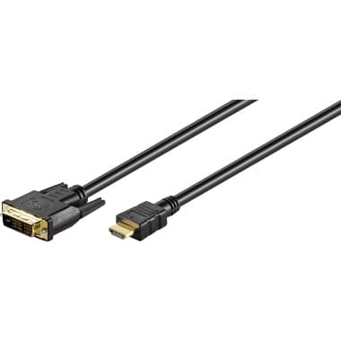 Goobay HDMI auf DVI-D Kabel Typ A / DVI-D Stecker 3m sw