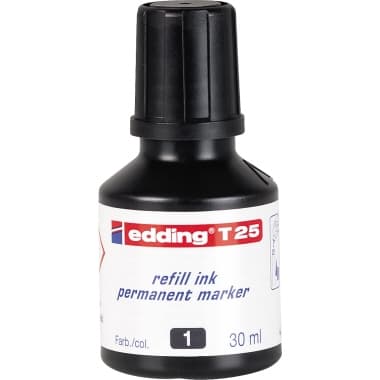 edding Nachfülltusche T 25 30ml geruchsarme Tusche sw