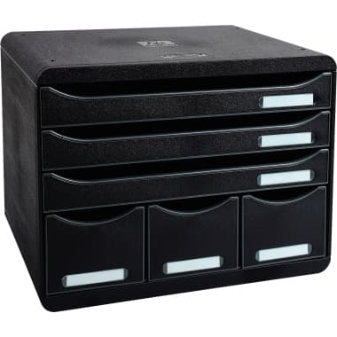 Exacompta Schubladenbox STORE-BOX MAXI 6Schübe sw