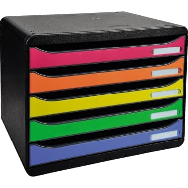 Exacompta Schubladenbox BIG- BOX PLUS 5Schübe harlekin