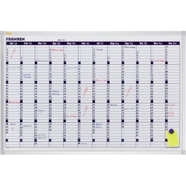 Franken Jahresplantafel X- tra Line 90x60cm 12Monate ws
