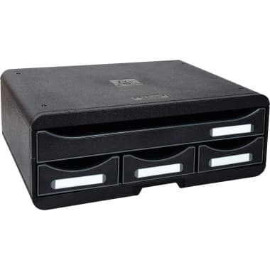 Exacompta Schubladenbox TOOLBOX MINI 4Schübe sw