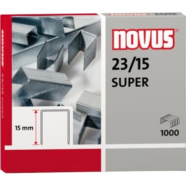 Novus Heftklammer 23/15 verzinkt 1.000St