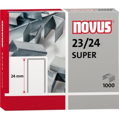 NOVUS Heftklammer 23/24 SUPER verzinkt 1000St