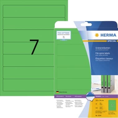 Herma Ordneretikett kurz/schmal sk gn 140 St.
