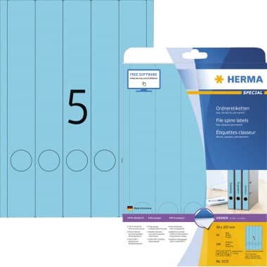 Herma Ordneretiketten DIN A4 38x297mm bl 100 St.