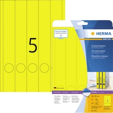 Herma Ordneretiketten DIN A4 38x297mm ge 100 St.