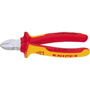Knipex Seitenschneider VDE mit Facette 180mm