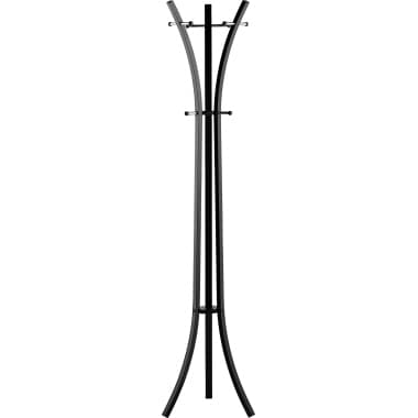 Alco Standgarderobe 9 Kleiderhaken Metall matt sw