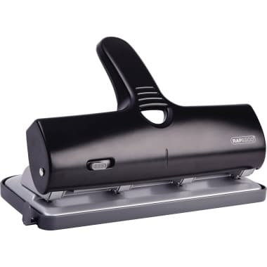 Rapesco Doppellocher ALU-40 40Blatt 4fach-Lochung sw