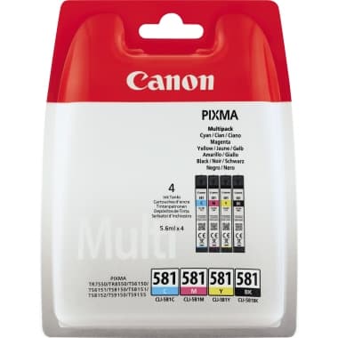 Canon Tintenpatrone CLI581 sw/c/m/y 4St