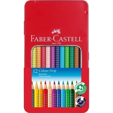 Faber-Castell Buntstift Colour GRIP f.sort. 12 St.