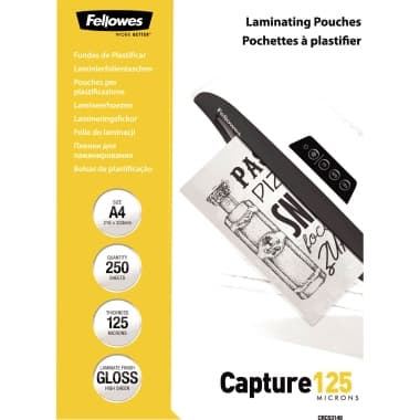 Fellowes Laminierfolie Capture 125 DIN A4 tr 250 St.