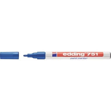edding Lackmarker 751 1-2mm Rundspitze permanent bl