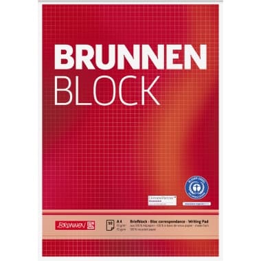 Brunnen Briefblock RCP DIN A4 50Blatt kar.