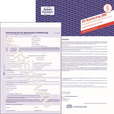Avery Zweckf. Kaufvertrag DIN A4 4x4Blatt