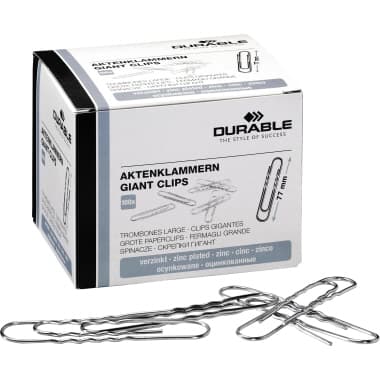 Durable Aktenklammer 77mm verzinkt 100 St./Pack.