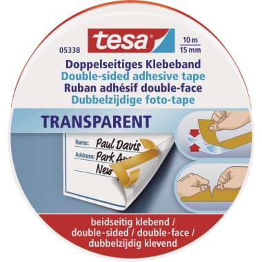 tesa Bastelband 15mm 10m beidseitig klebend Metalldose
